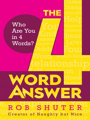 cover image of The 4 Word Answer
